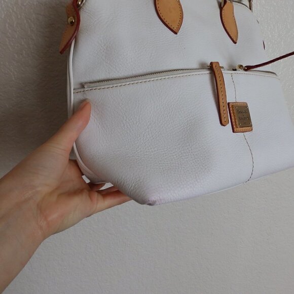 Dooney and Bourke Dillen double pocket peddle leather satchel - Picture 8 of 11